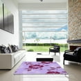 thumbnail image 6 of Ahgly Company Indoor Rectangle Patterned Orchid Purple Area Rugs, 2' x 5', 6 of 6
