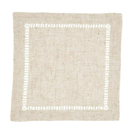 

Saro Lifestyle 731.N10S 10 x 10 in. Cocktail Napkin with Hemstitch Design Natural - Set of 12