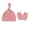 Dark Pink, variant on Visland Newborn Beanie Hat Gloves Set, Baby Girl Beanie Elastic Summer Hats for Newborn Infant Cotton