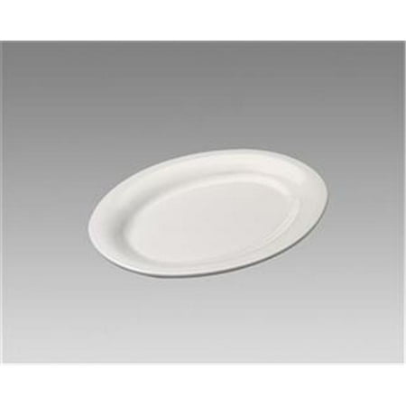 - Gessner Products IW-0334BN Oval Platter, 7.25 in. x 5 in.- Case of 12