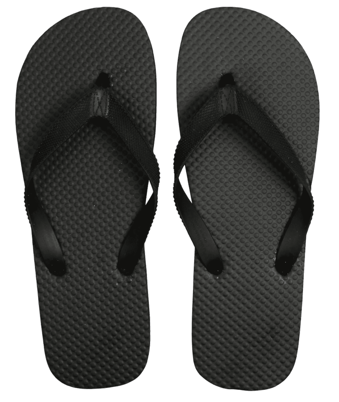 Men's Juncture Basic Rubber Flip-Flops - Black [Size L 10/11] - Walmart.com