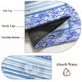 thumbnail image 6 of Ocean Archor Round Area Rug 4Ft Washable Circle Rugs for Bedroom Dining Room, Summer Rustic Nautical Coastal Beach Blue Stripes Non-Slip Carpet Floor Mats Indoor Outdoor Carpet Runner Home Decor, 6 of 8