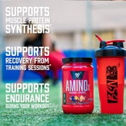BSN Amino X Amino Acids + BCAA Powder, Grape, 30 Servings