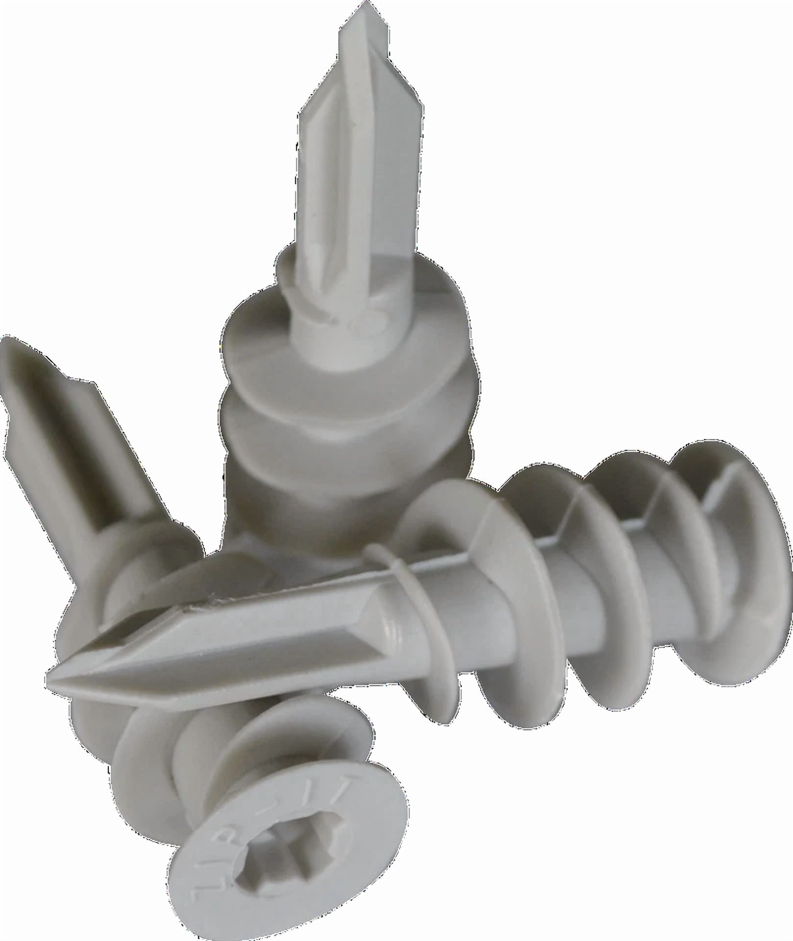 CIRCLE- (50-Pack) Self Drill Twist 55 Lbs. Medium Duty Drywall Anchors For #8-12 Screws