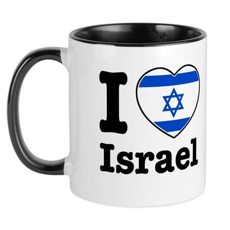 

CafePress - I Love Israel Mug - Ceramic Coffee Tea Novelty Mug Cup 11 oz