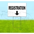 thumbnail image 1 of Registration Down (18" x 24") Yard Sign, Includes Metal Step Stake, 1 of 6