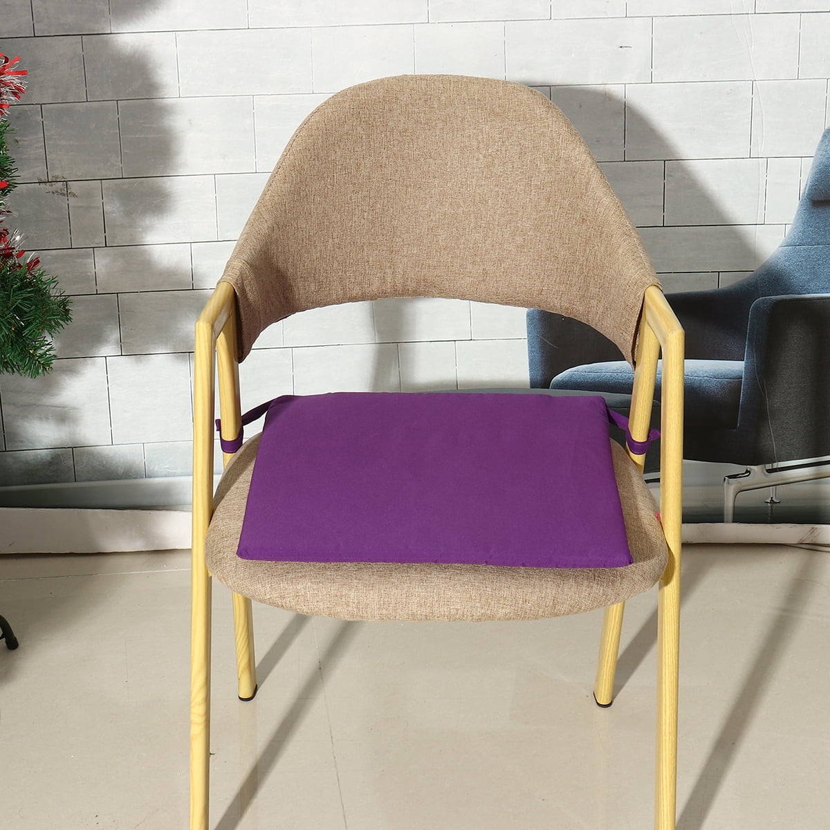 Purple Soft Comfort Sit Mat Indoor Outdoor Chair Seat Cushion Pads For