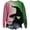 Green, variant on Tiweut Women's Sweatshirts Outdoor Gradient Color Print Witch Graphic Long Sleeve Crew Neck Loose Fit Pullover Blouses Green,L