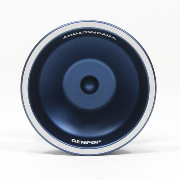 YoYoFactory GenPop Yo-Yo - Wide 7068 Aluminum Monometal YoYo (Blue)