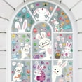 Easter Rabbit Egg Electrostatic Window Sticker Window Glass Door Cartoon Sticker 20 * 30cm/7.87