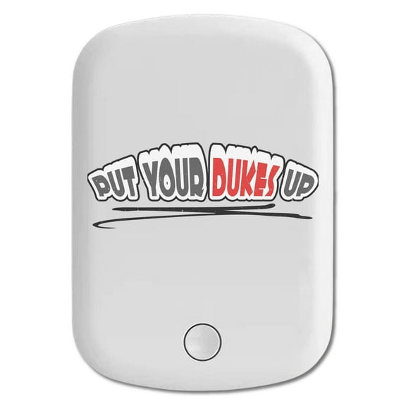 DistinctInk Magnetic Battery Pack, 5000 mAh Wireless Portable Charger with USB-C Cable, Compatible with MagSafe iPhone 14 / 13 / 12 Series - Put Your Dukes Up