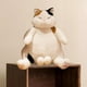 thumbnail image 3 of Juguetes de peluche Sunnimix peluche gato bebé abrazando suave Marrón Blanco 45cm, 3 of 7