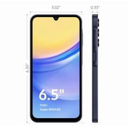 Samsung Galaxy A15 5G A Series 64GB Unlocked Android Cell Phone with 50MP Camera, Blue Black