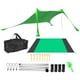 thumbnail image 4 of 1 Juego de tienda de campaña para la playa, refugio para el sol, toldo para la playa, toldo para la playa al aire libre, sombrilla portátil para acampar, toldo con estera de playa, 4 of 7