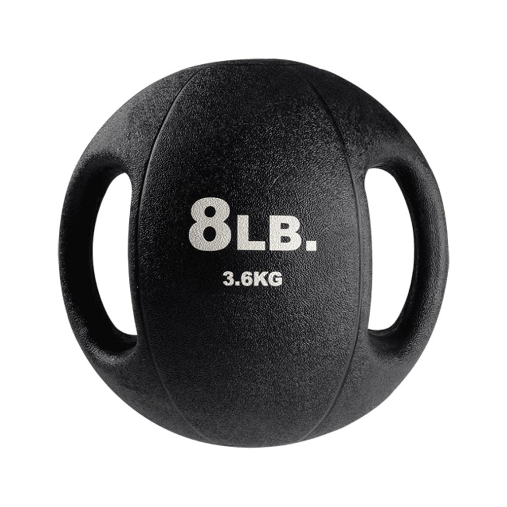 BSTDMB8 8lb BLack Dual Grip Medicine Ball