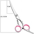 thumbnail image 2 of Expertly Crafted Pet Grooming Shears, Stainless Steel Curved Dog Grooming Scissors, Silencer Design For Noiseless Grooming, Comfortable Non-Slip Handle, Adjustable Screw, Ideal, 2 of 5