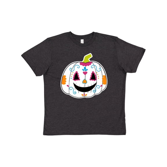 Inktastic Day Of The Dead Pumpkin Youth T-Shirt