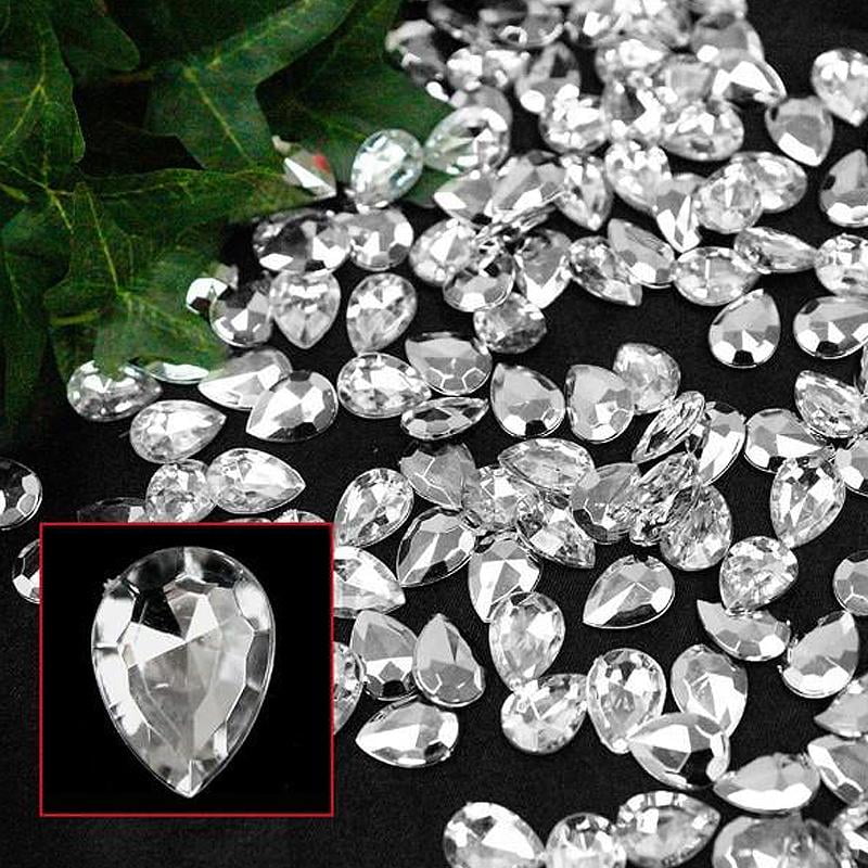 Diamante Acrylic Crystal Wedding Table Scatter Diamonds Gems Hearts ML 