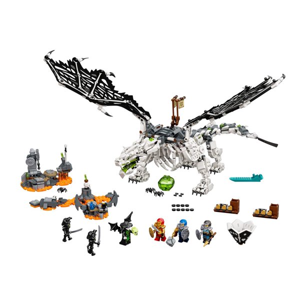 LEGO 71721 NINJAGO Skull Sorcerers Dragon Building Set & Board