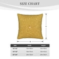 thumbnail image 4 of Bingfone Gold Shiny Linen Throw Pillow Covers Cushion Case Pocket Button Vintage Farmhouse Pillowcase for Sofa Couch Bed 18"x18", 4 of 9