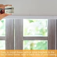 thumbnail image 3 of Queilt 6 Pack 1 Inch Blind Brackets Vertical Blind Brackets Plastic Window Blinds Headrail Brackets White Profile Box Vertical Blind Mounting Bracket Curtain Rod Brackets Curtain Brackets for Vertical, 3 of 5