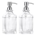 thumbnail image 2 of Glass Soap Dispenser with Rust Proof Stainless Steel Pump Refillable Hand Soap Dispenser Bathroom Soap Dispenser A, 2 of 5