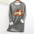 thumbnail image 1 of Ichuanyi liquidación mujer gruesa sudadera de vellón de manga larga estampado de manga ICHUANYI WER202308181904, 1 of 3