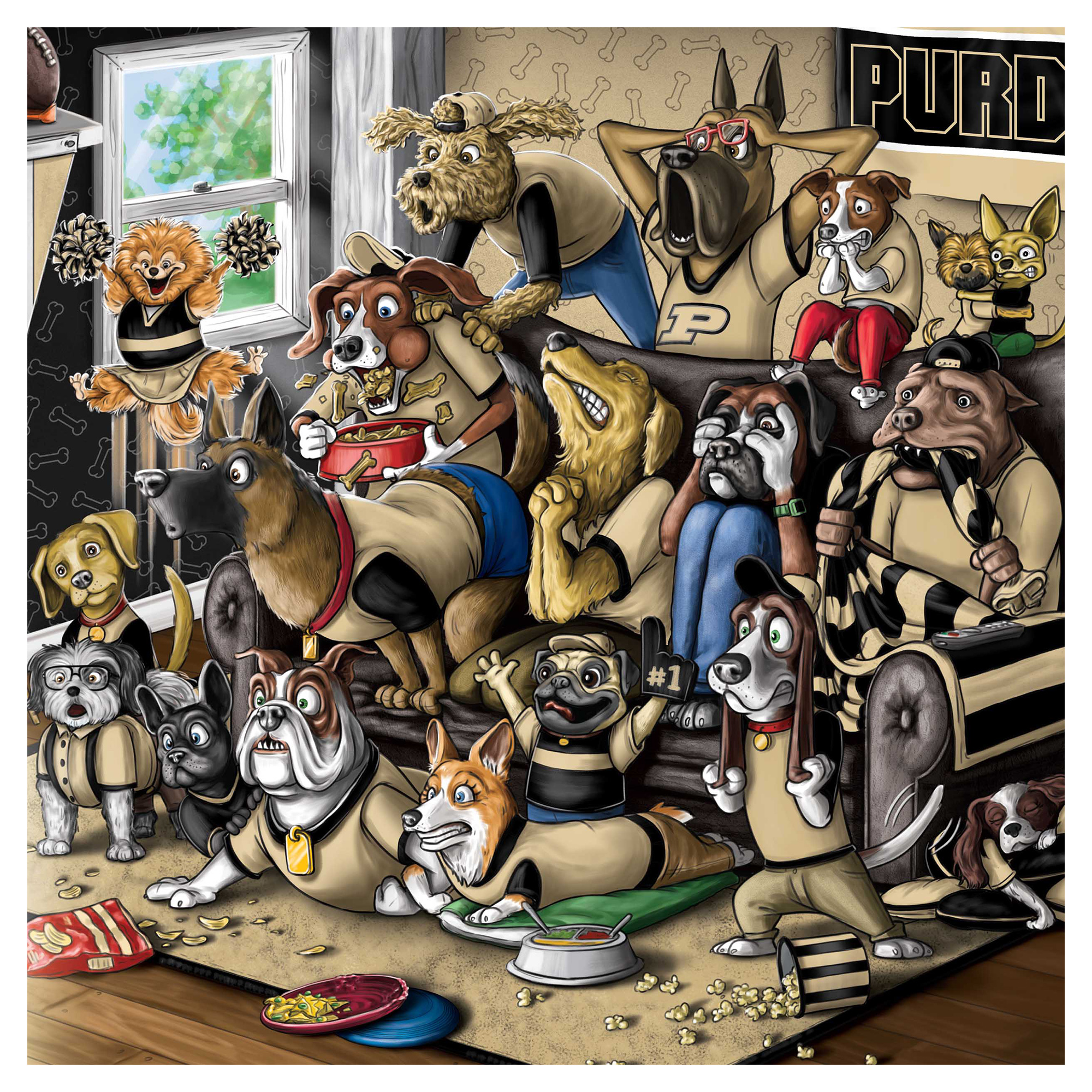IDNA Purdue Boilermakers 13.25" x 17.25" Purebred Fans Wall Art