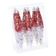 thumbnail image 2 of 6 Adornos Navideños Colgantes en Forma de Gota, Decoración para Árbol de Navidad, Manualidades, Reutilizables, Regalo Rojo Blanco, 2 of 9