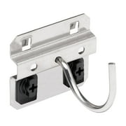 Triton Products® Stainless Steel LocHook 2-1/4"L Curved 2"ID Stainless Steel Pegboard Hook for Stainless Steel LocBoard, 3pk