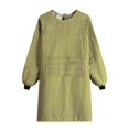 thumbnail image 2 of Kingtowag Green Long-Sleeved Cotton Linen Apron, Long-Sleeved Cotton Linen Apron with Pocket, Adjustable for Cooking, Baking, and Household Chores, 2 of 9