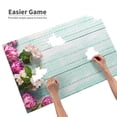 thumbnail image 3 of Sikiie Flowers And Turquoise Wooden Puzzle, Jigsaw Puzzles, Jigsaw Puzzles 1000 Pieces, Custom Jigsaw Puzzle for Adults (29.5×19.7in, Horizontal), 3 of 9