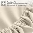 thumbnail image 5 of Bare Home 5-Piece Bed-in-a-Bag - Twin XL, Cocoa with Sand Sheet Set, 5 of 8