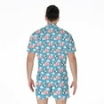 thumbnail image 2 of Cute Panda And Parachute Pattern Short Sleeve Men'S Rompers, Panda Bear Casual Summer Jumpsuits Outfit, 2 of 4