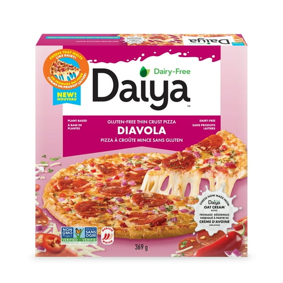 Daiya Dairy Free Gluten Free Diavola Pizza, Vegan (Frozen), 369g