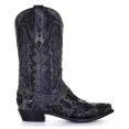 thumbnail image 2 of Corral Western Boots Mens Alligator Inlay Embroidery Black A4116, 2 of 5