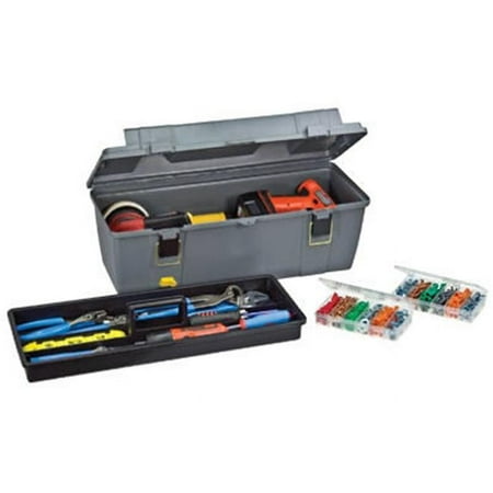 UPC: 0024099216524 | Plano 652-009 20 in. Top Access Tool Box – Gray & Black