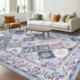 thumbnail image 4 of Ultrug Boho Vintage Rugs Floral Printed Area Rug Soft Carpet for Living Room Bedroom Home Decor,5'x8',Gray Yellow, 4 of 7