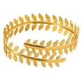 thumbnail image 3 of fastboy Upper Arm Cuff Leaf Fashion Women Arm Bracelet for Graduation Wedding Beach, 3 of 9