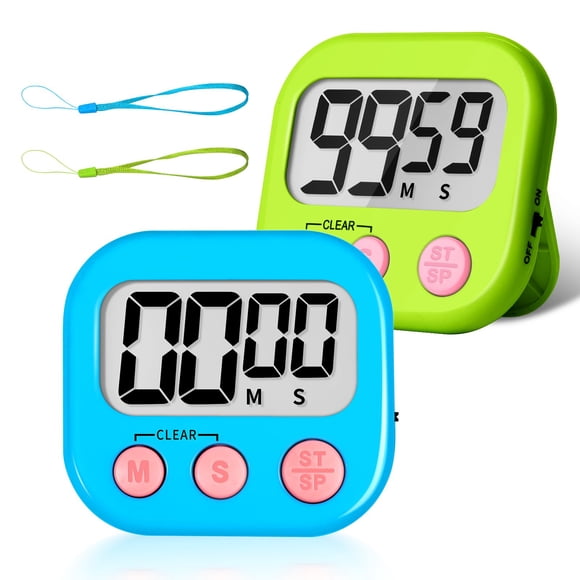 Temporizador digital ZILLEEN para niños, paquete de 2, para aula