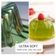 thumbnail image 4 of Cortina de ducha AmazerBath Premium EVA transparente de color verde pino, 4 of 8