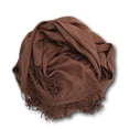 thumbnail image 2 of Châle Style Pashmina 26 Po de Large par 72 Po de long Brun Cacao, 2 of 2