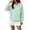 Mint Green #165, variant on Women Oversized Hoodie Long Sleeve Pullover Sweatshirt with Front Pocket Drawstring