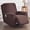 Coffee, variant on Thicken Recliner Chair Covers with Pockets, 4 Piece Recliner Slipcovers Stretch Reclining Chair Cover Jacquard Non-Slip Furniture Protector Washable-Black