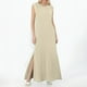thumbnail image 2 of 2025 Vestido largo sin mangas con abertura para mujer: vestido camisero informal y holgado con bolsillos laterales, cuello redondo, tejido ligero, ideal para el verano, tallas S-XXL, 2 of 4