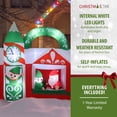 thumbnail image 4 of Christmas Time 6-Ft. Inflatable Santa's Workshop with Lights | Festive Outdoor Holiday Blow-Up Decor | Christmas Decoration | Blower, Stakes, Ropes, and Storage Bag Included | CT-SWRKSHP061-L, 4 of 11