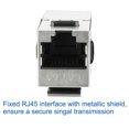 thumbnail image 4 of 8 Paquetes de Jacks CAT 6a, Acopladores RJ45 hembra a hembra rectos con blindaje, 4 of 6