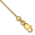 thumbnail image 1 of 14k Yellow Gold 10 Inch .6mm Octagonal Cubetto Omega Snake Anklet Ankle Bracelet Chain, 1 of 6