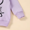 thumbnail image 4 of SNKSDGM Girls Toddler Outfits for Girls 5T Going Home Outfit Baby Girl Summer Toddler Boys Girls Long Sleeve Letter Prints T Shirt Pullover Tops Pants Outfits 6-12 Months, 4 of 4