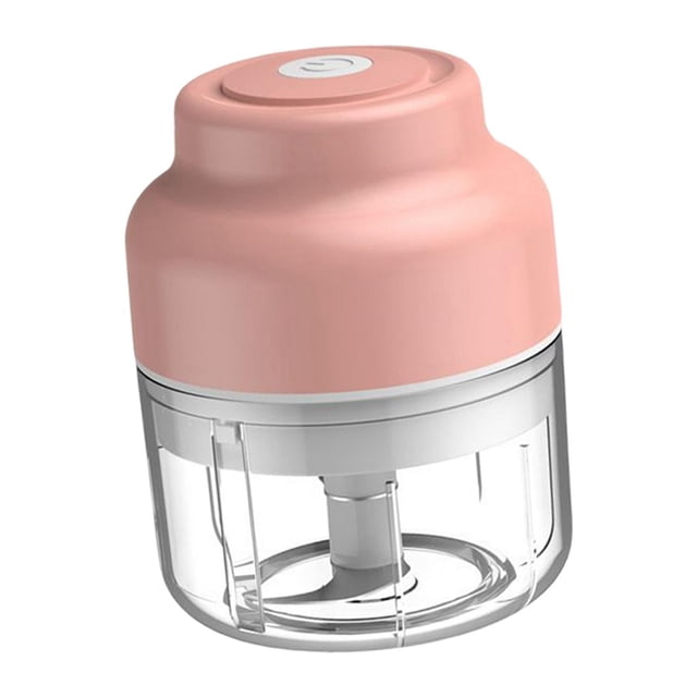 Picadora de ajo eléctrica Gloria de acero inoxidable 3 cuchillas Rosa